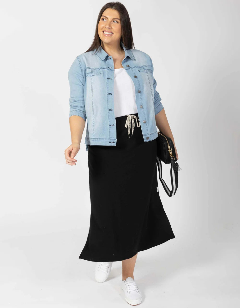 Black maxi skirt for travel best sale