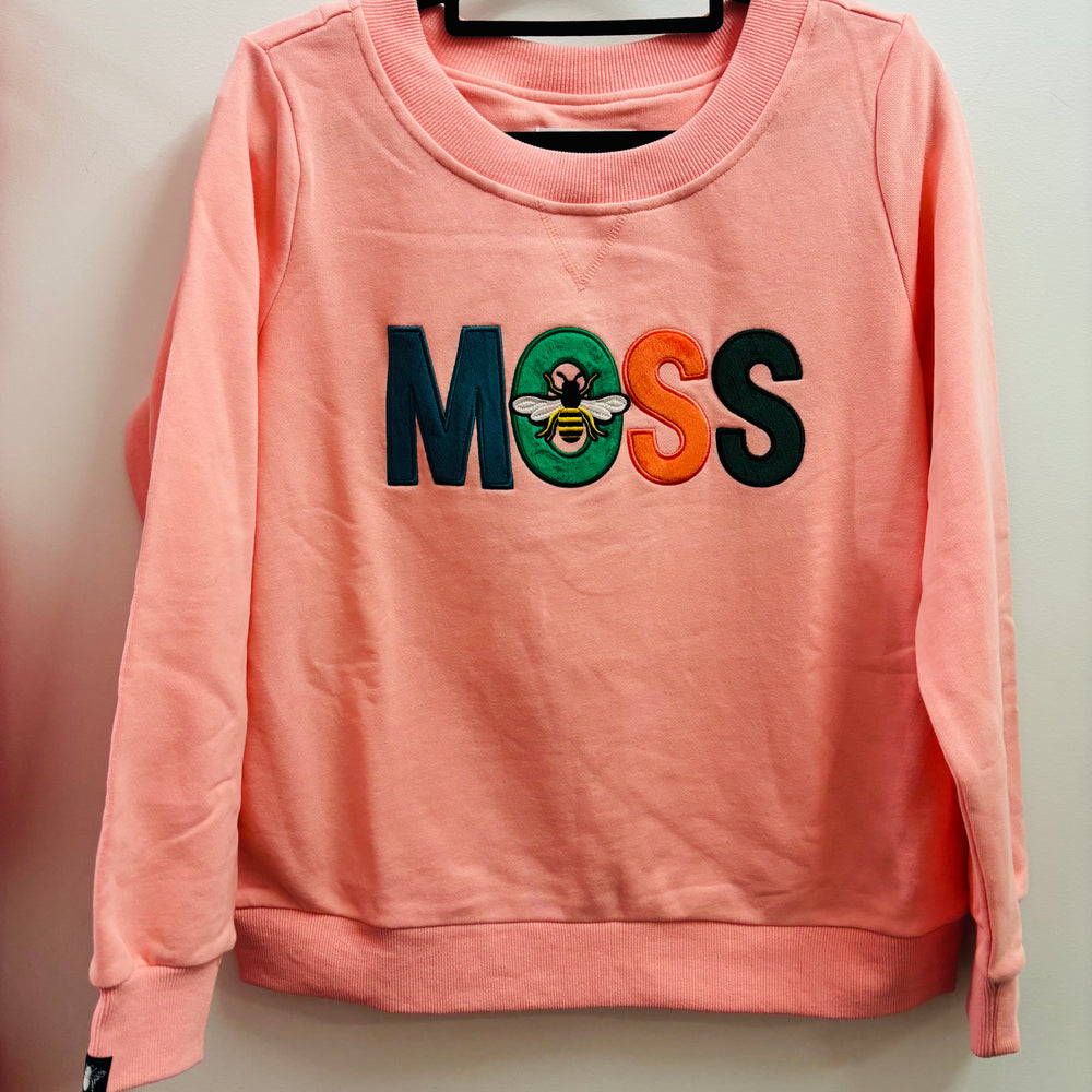 
                  
                    MOSS BEE STRIPE SWEATSHIRT PINK
                  
                