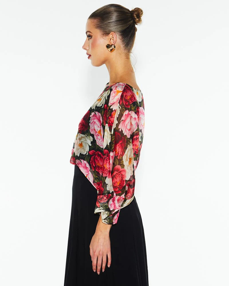 
                  
                    Sunlight and Shadow Silk Top - Oscar Floral
                  
                