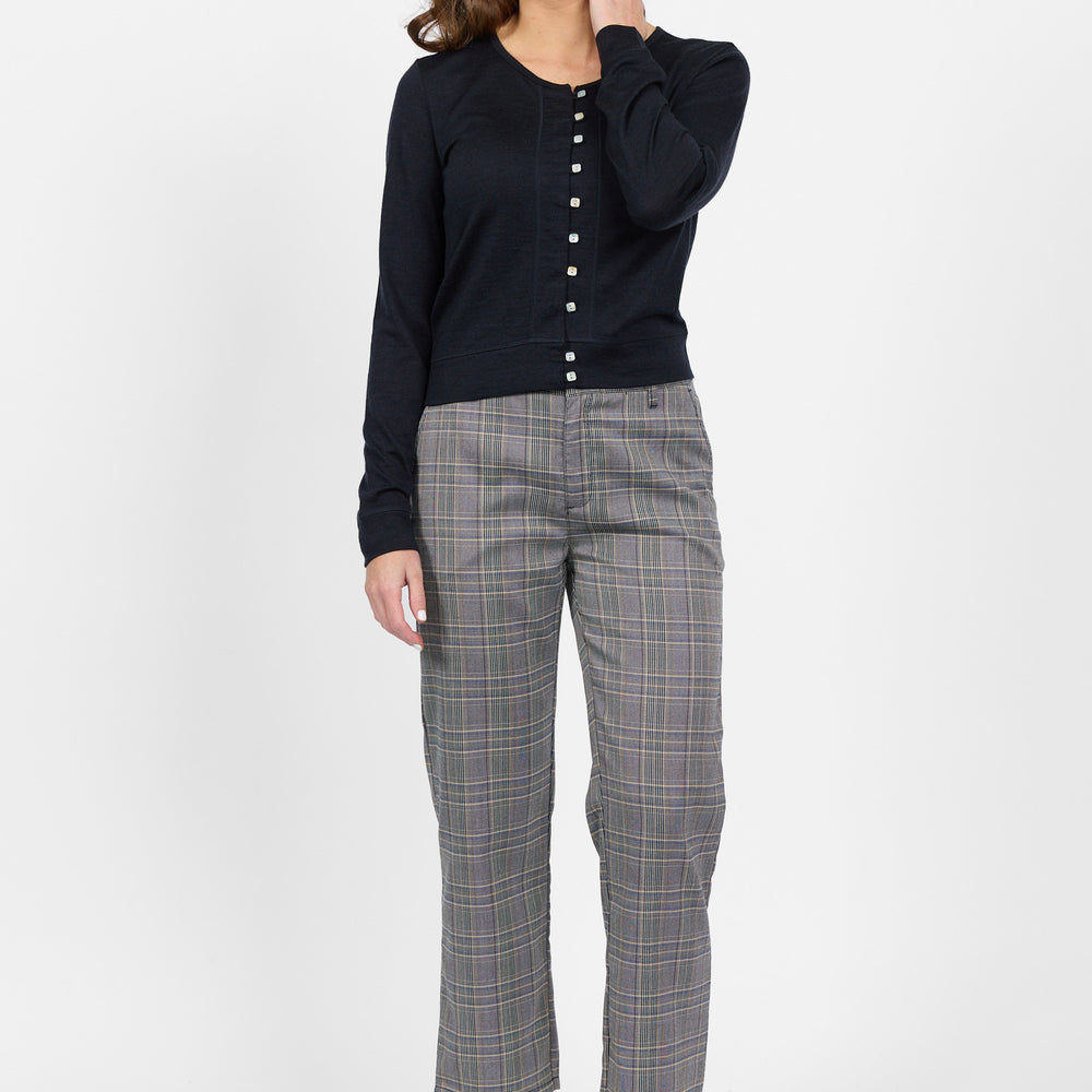 
                  
                    Vassalli Merino Cropped Cardi in Midnight
                  
                