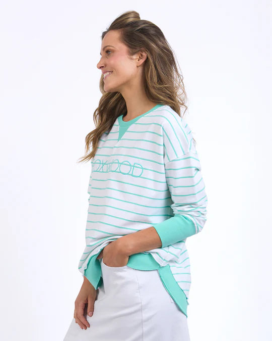 
                  
                    Foxwood Simplified Sweatshirt - Mint Green stripe
                  
                