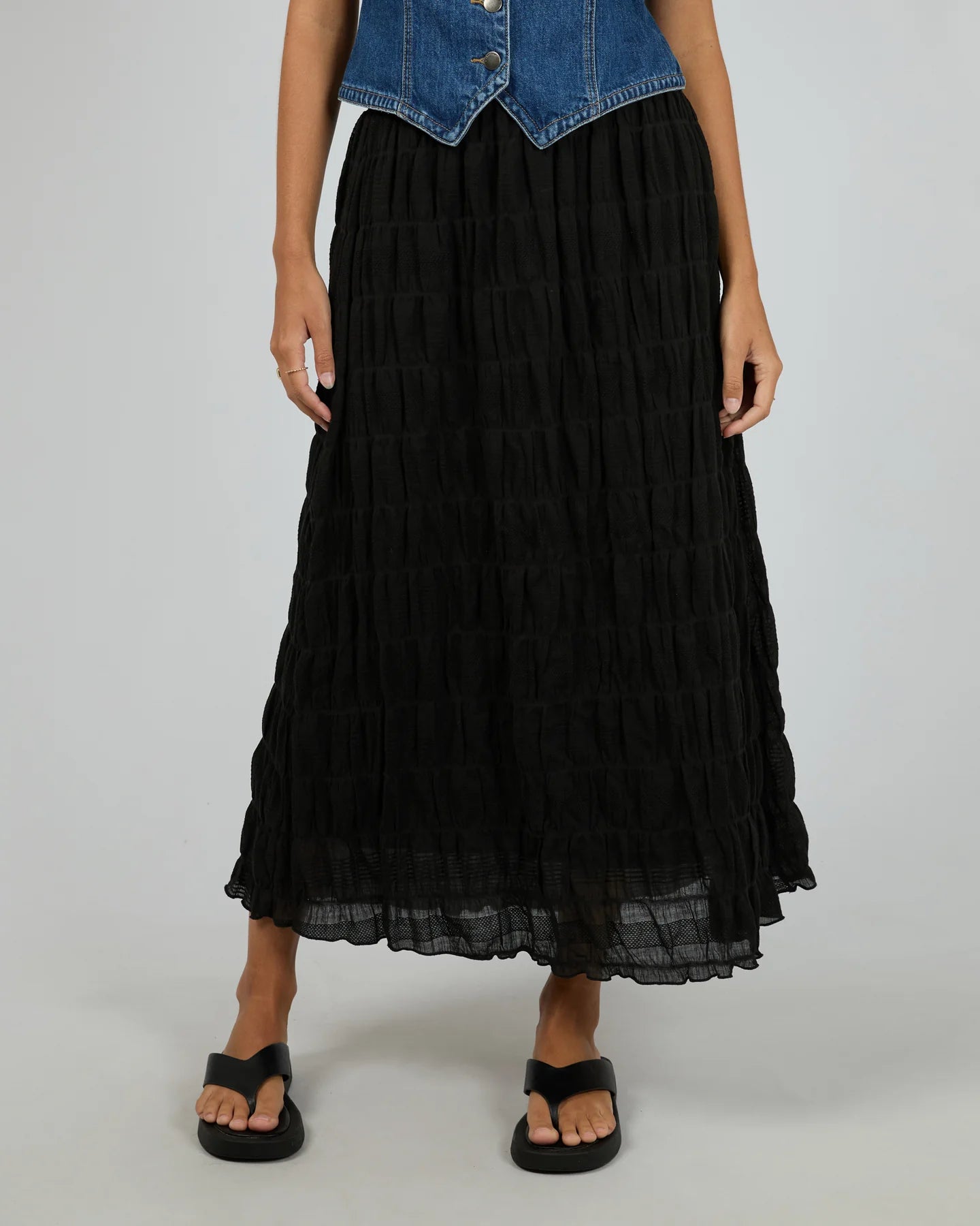 
                  
                    Maude Maxi Skirt Black
                  
                