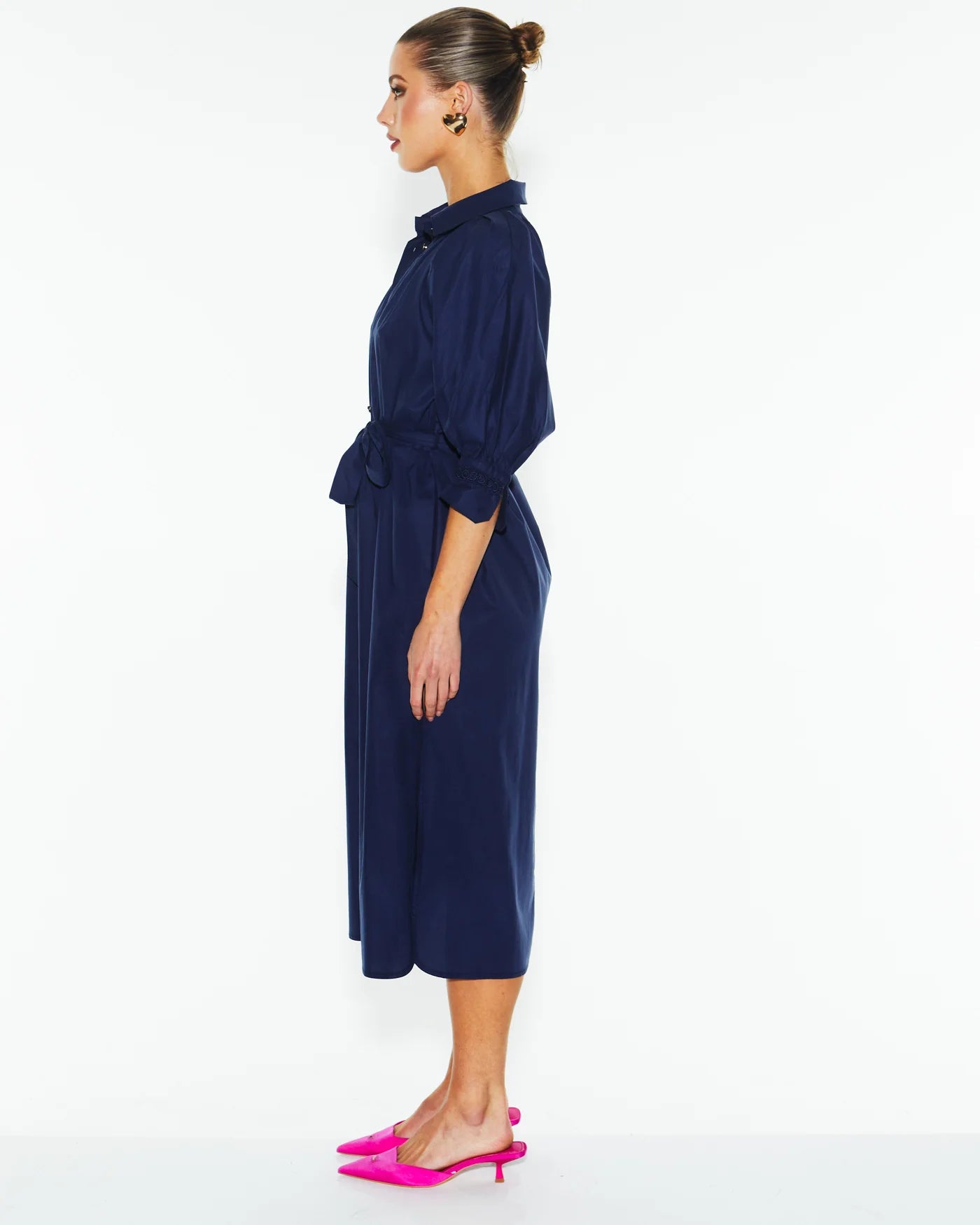 
                  
                    Almighty Shirt Dress - Navy
                  
                