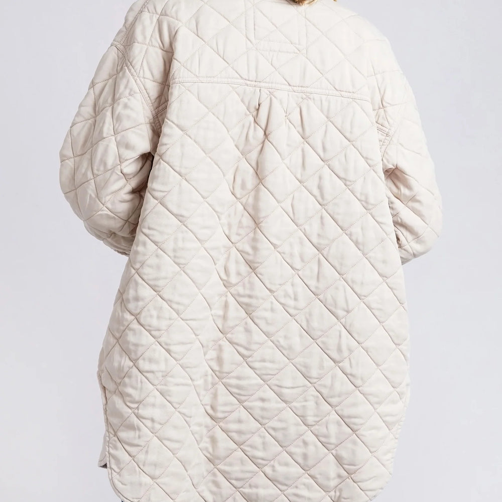 
                  
                    Katie Quilted Shacket Oatmeal
                  
                
