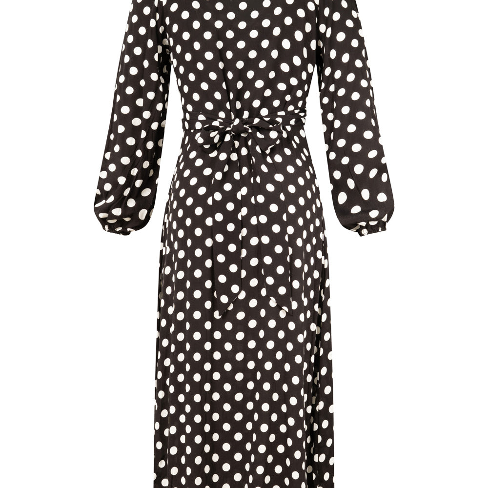 
                  
                    Sabrina Dress Latte Polkadot
                  
                