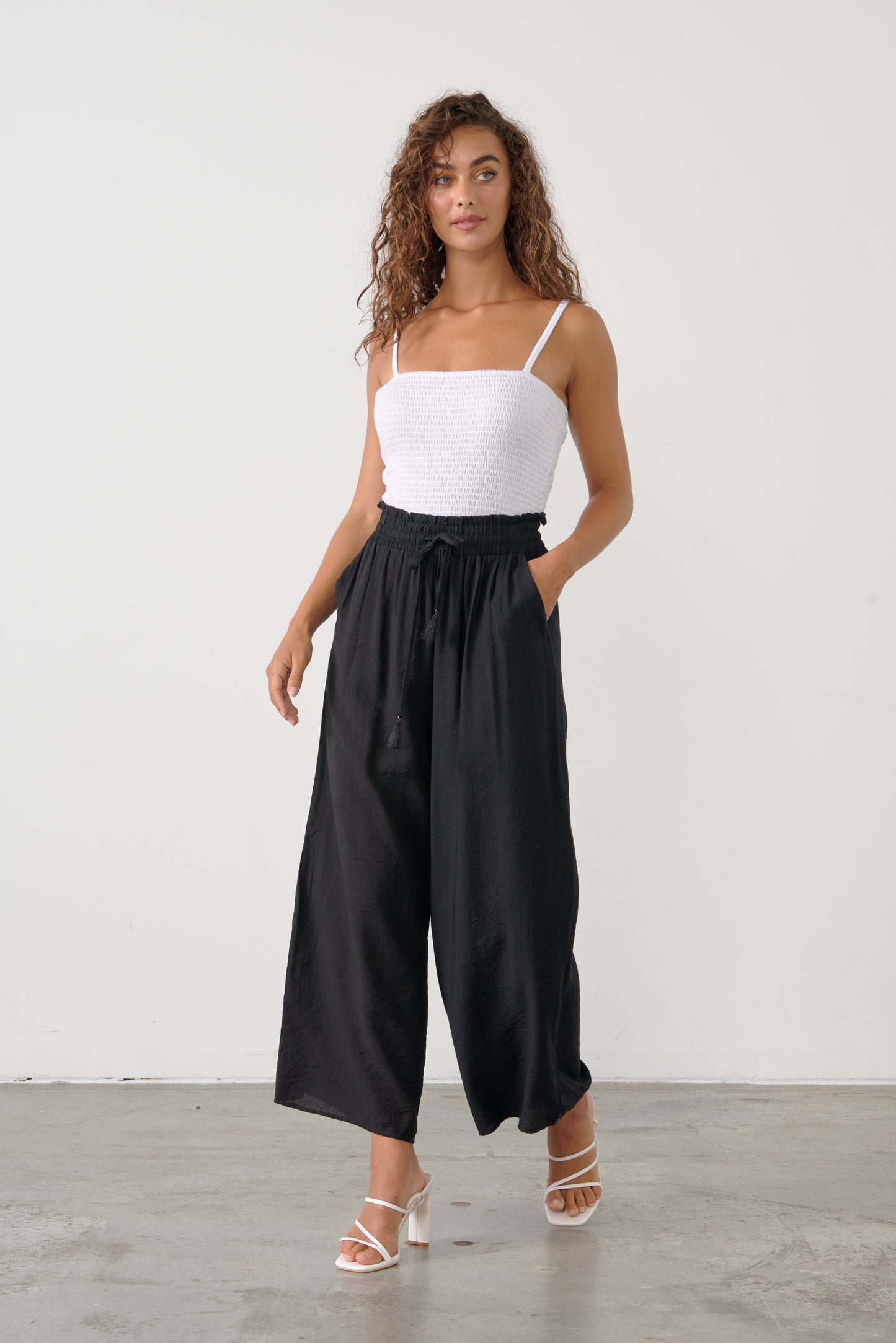 
                  
                    Wide Leg Pant -Black
                  
                