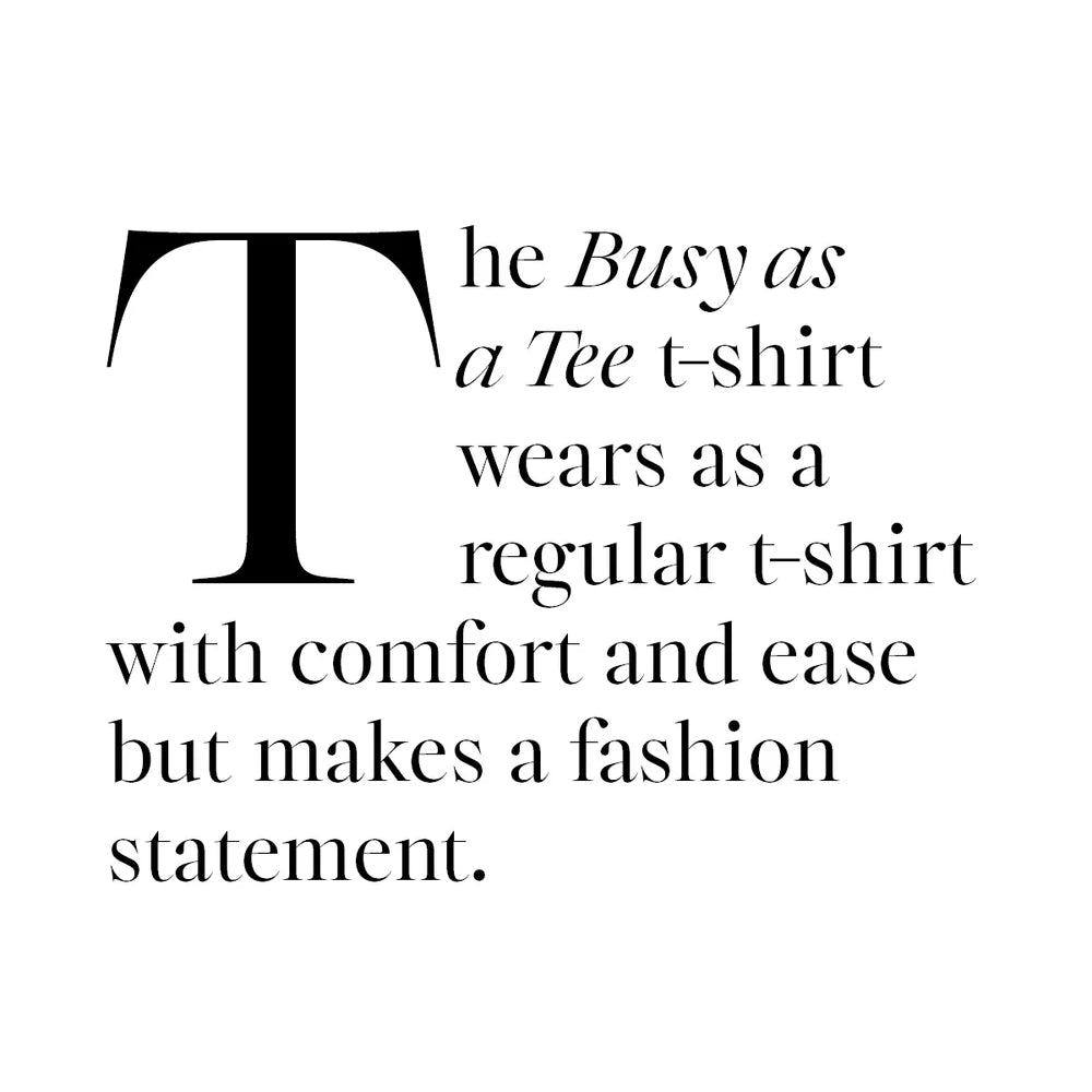 
                  
                    BUSY AS A TEE Top -Black
                  
                