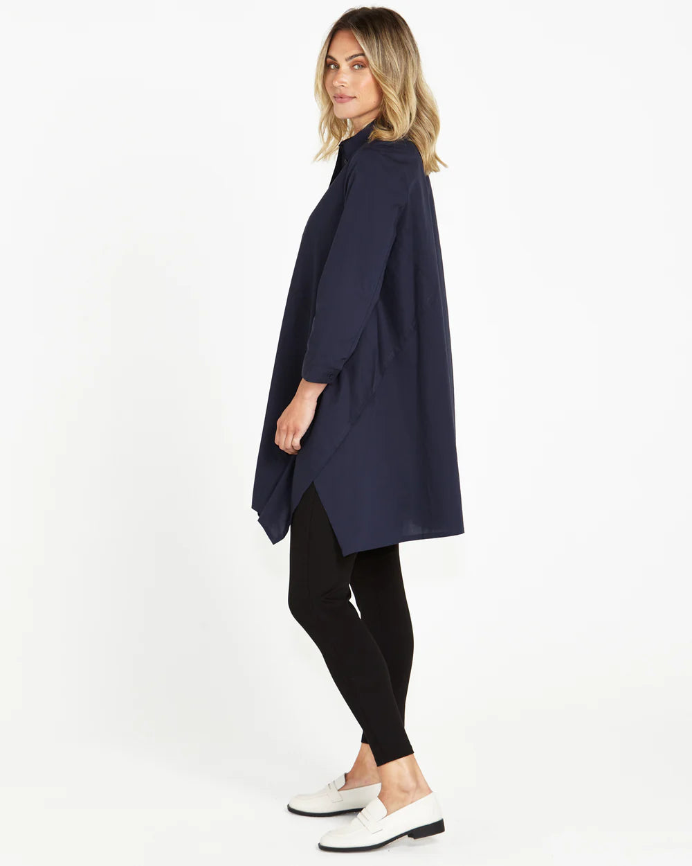 
                  
                    Zaida Tunic Shirt -Dark Blue
                  
                