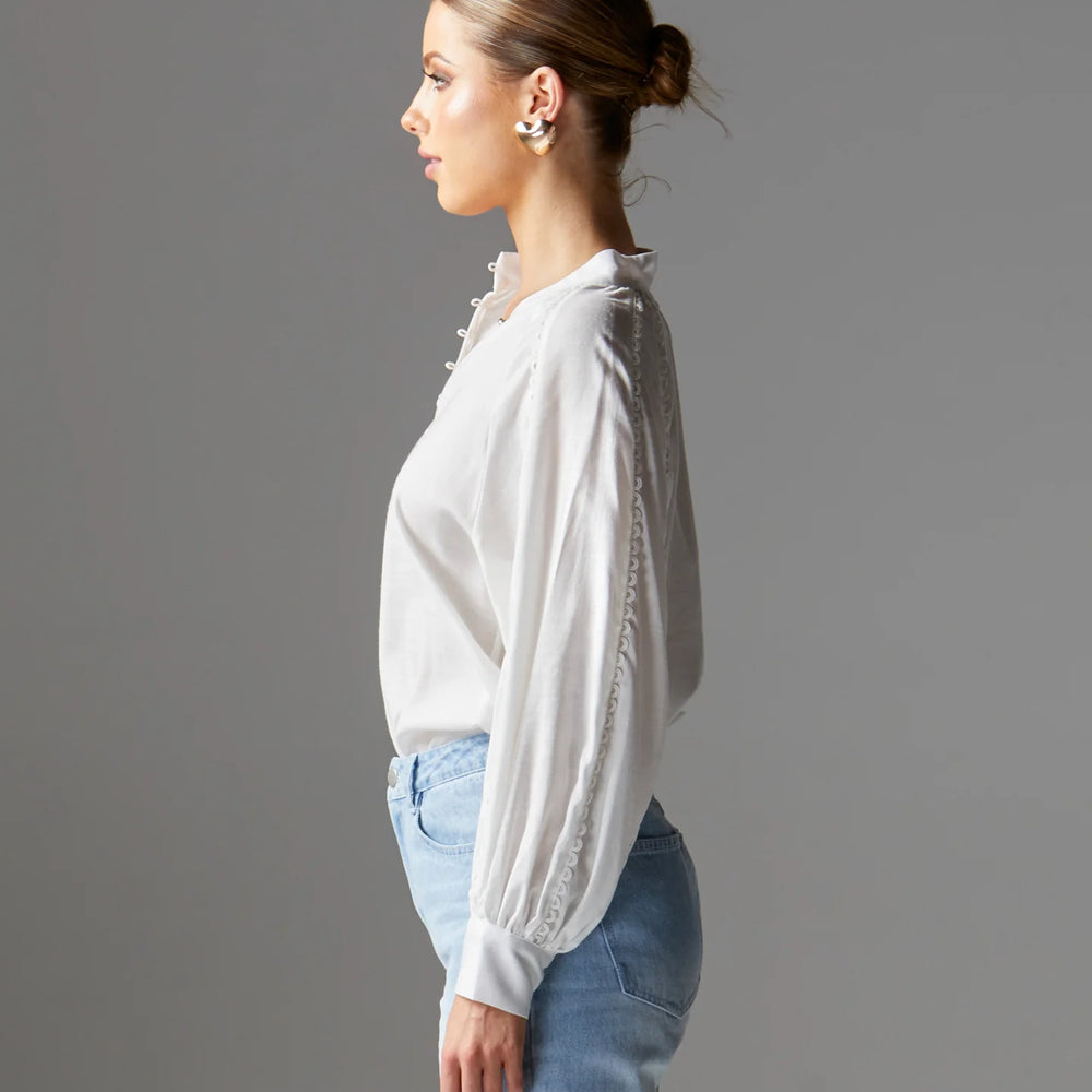 
                  
                    Berry Kiss Blouse - Ivory
                  
                