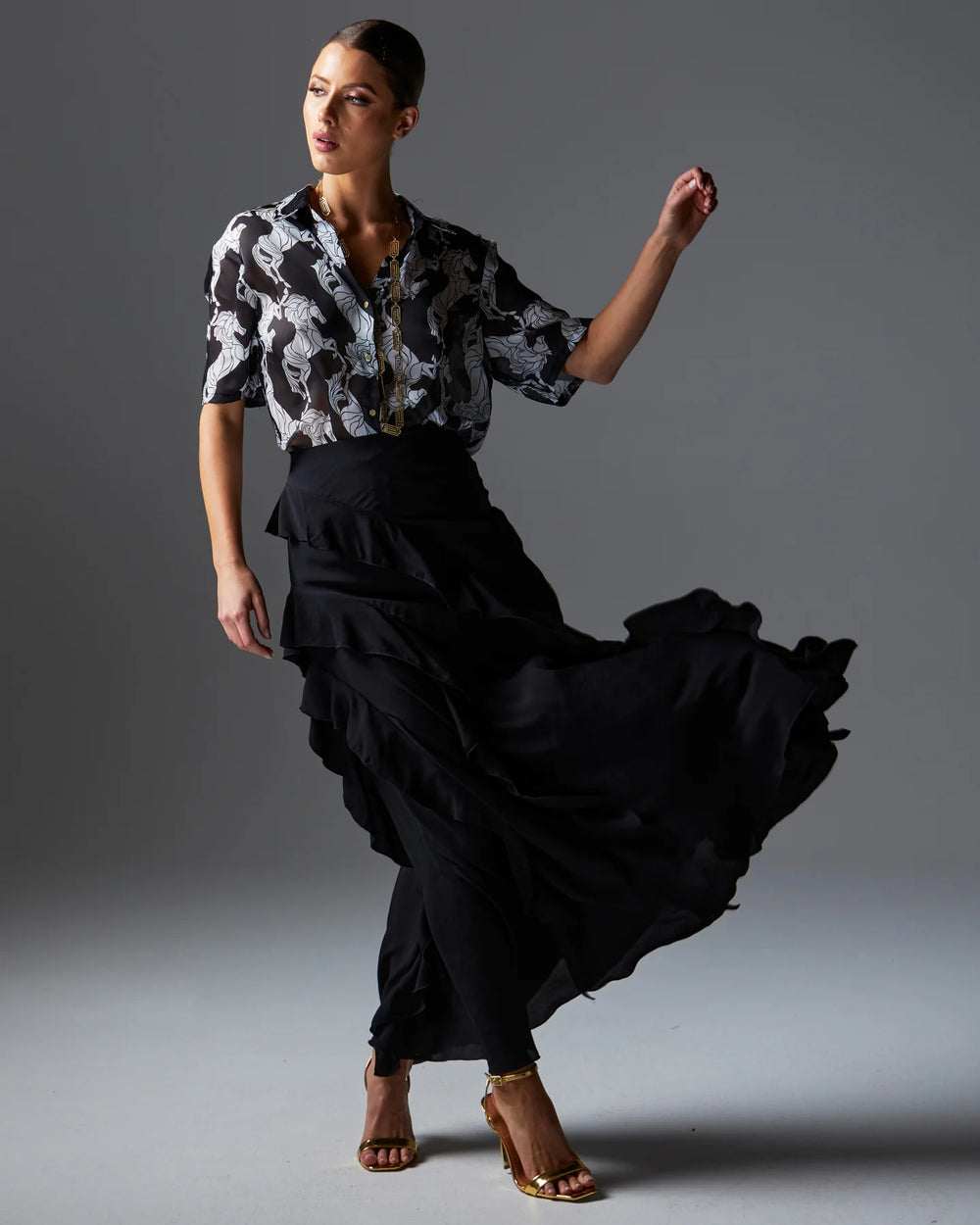 Loyal Maxi Skirt - Black