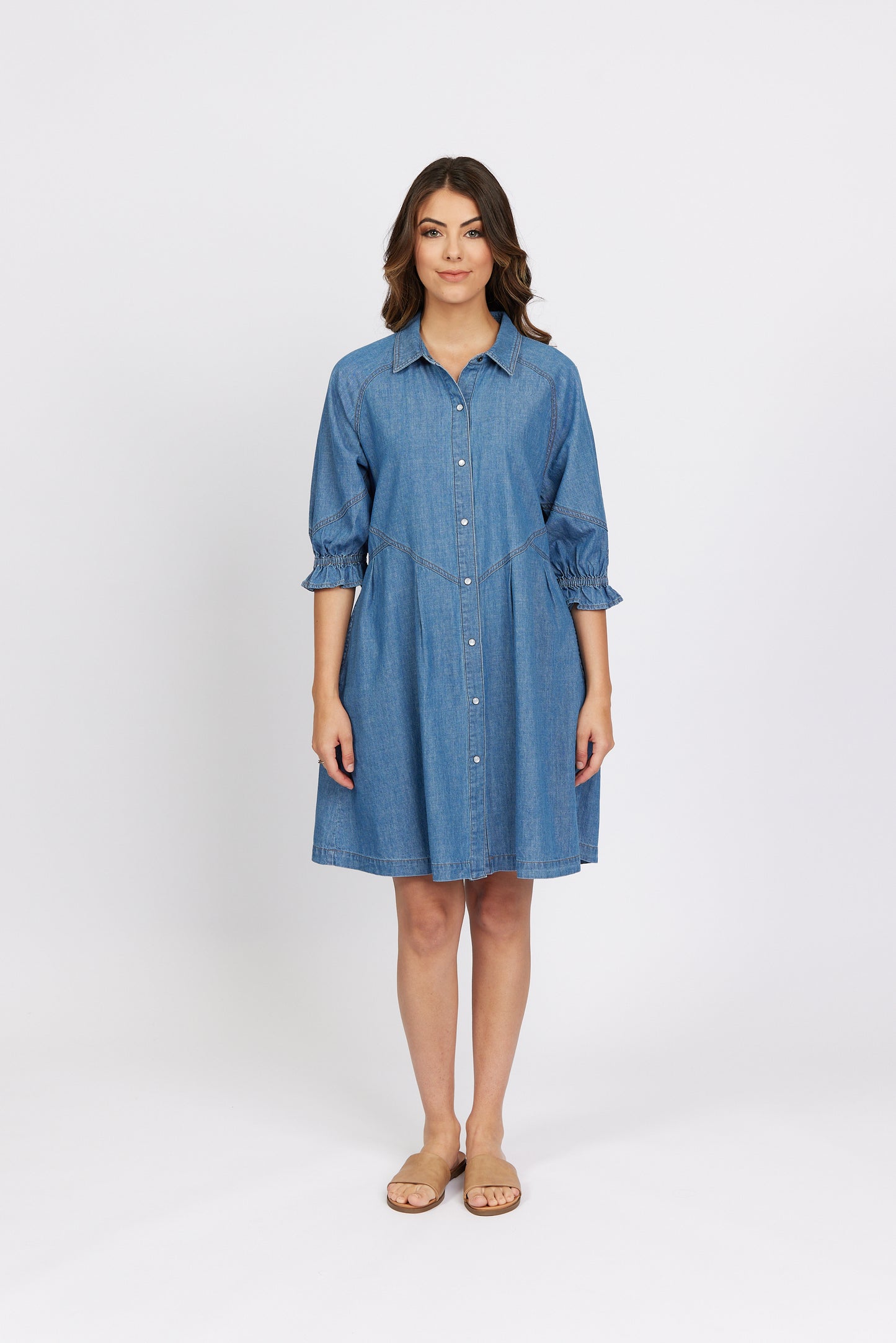 
                  
                    Piper Dress -Blue Wash
                  
                