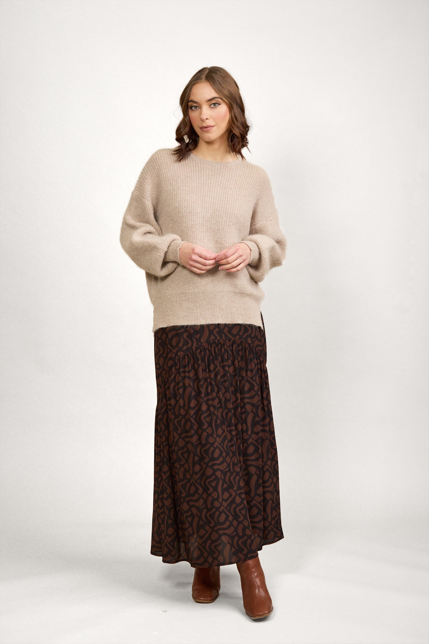 
                  
                    Milan Skirt -Mocha
                  
                