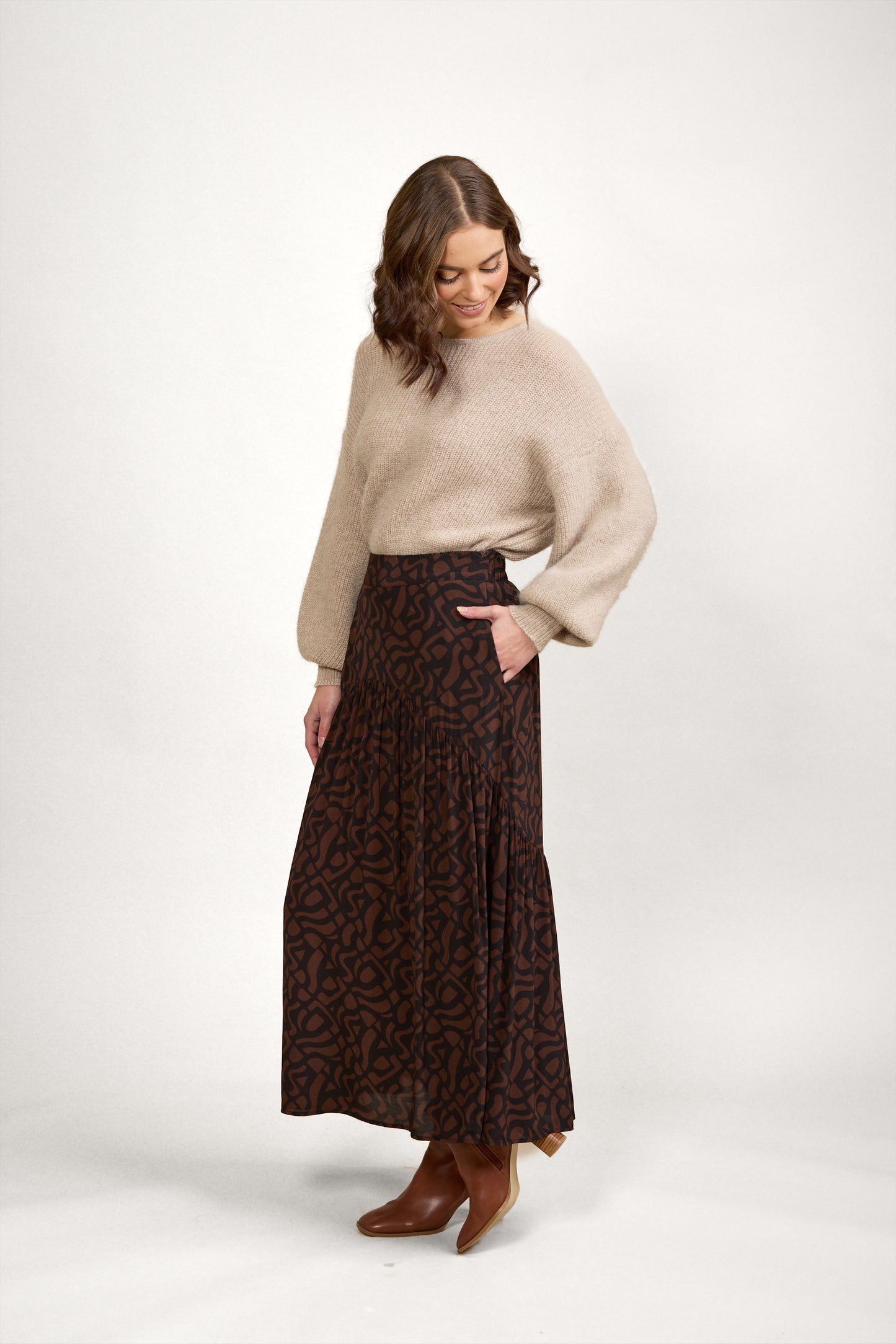 
                  
                    Milan Skirt -Mocha
                  
                