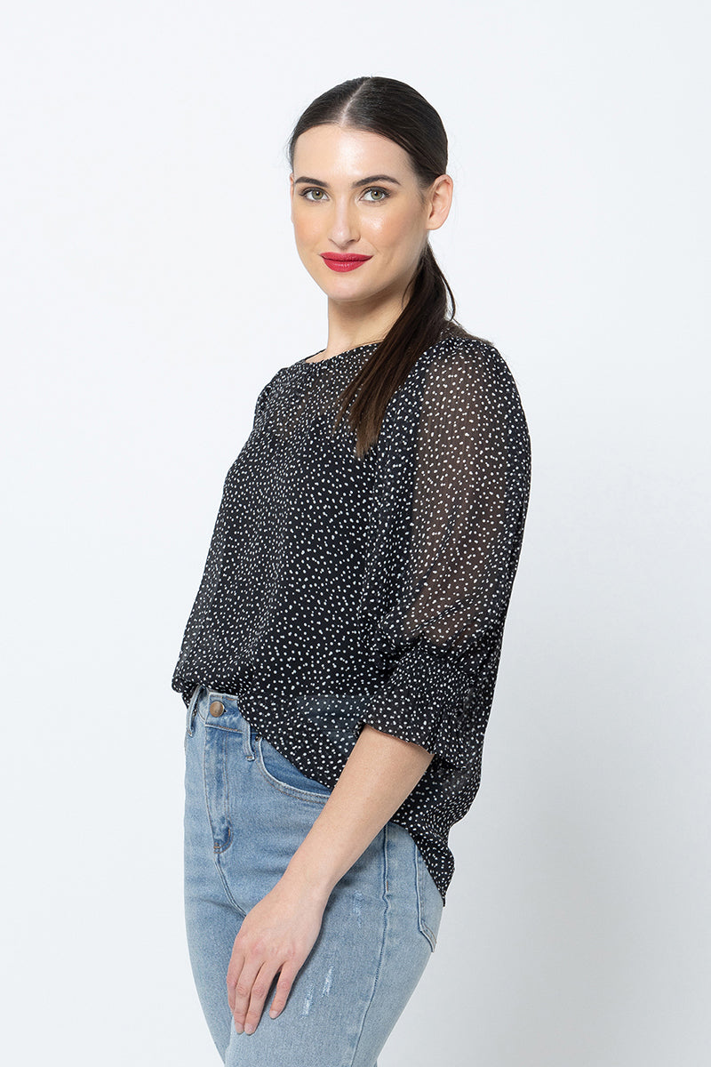 
                  
                    Magnificent Top -Black Polka
                  
                