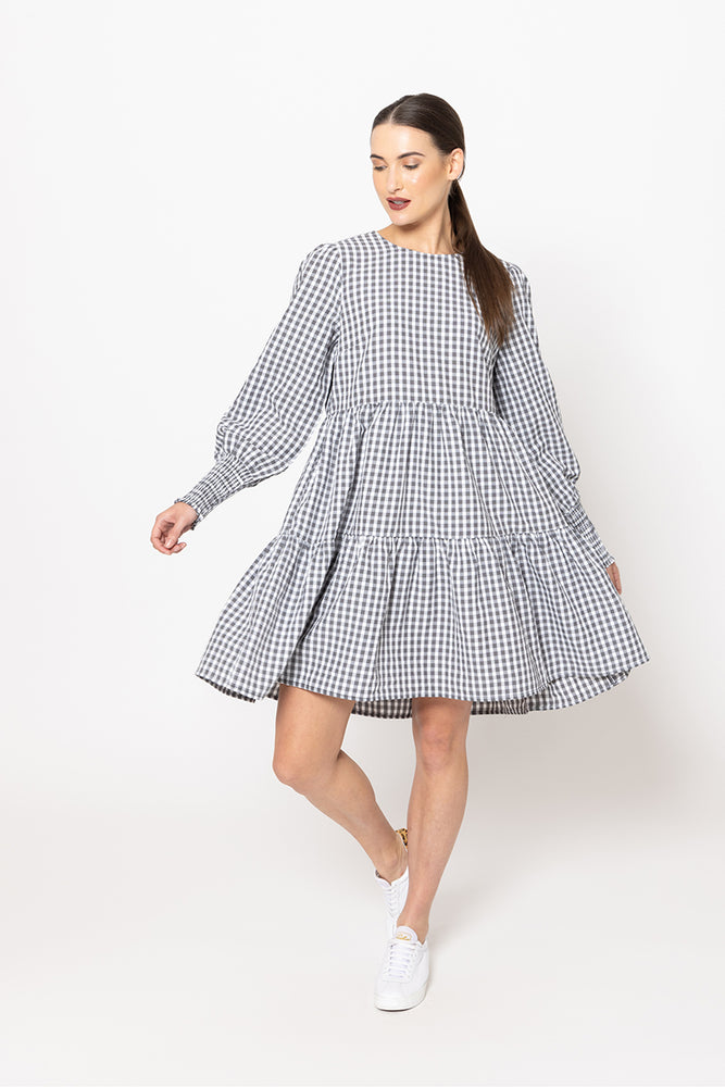 
                  
                    Maddy Dress -Texture Check
                  
                