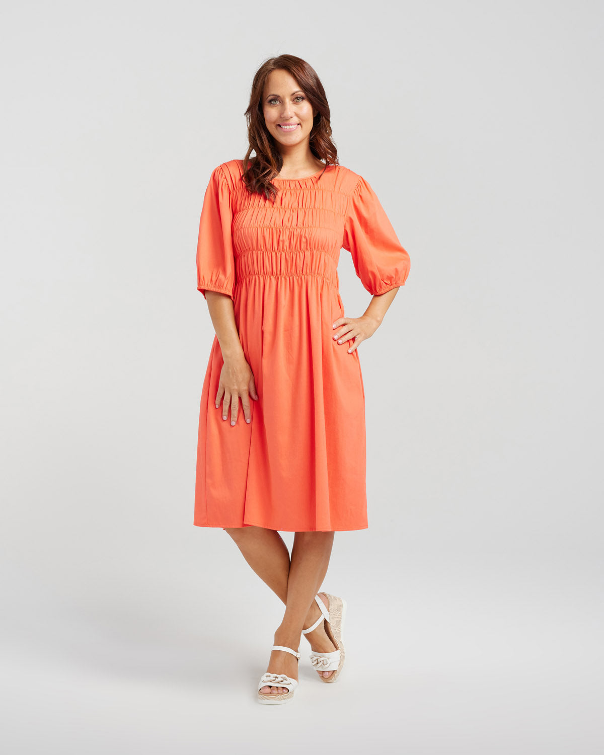 
                  
                    Sienna Dress Coral
                  
                