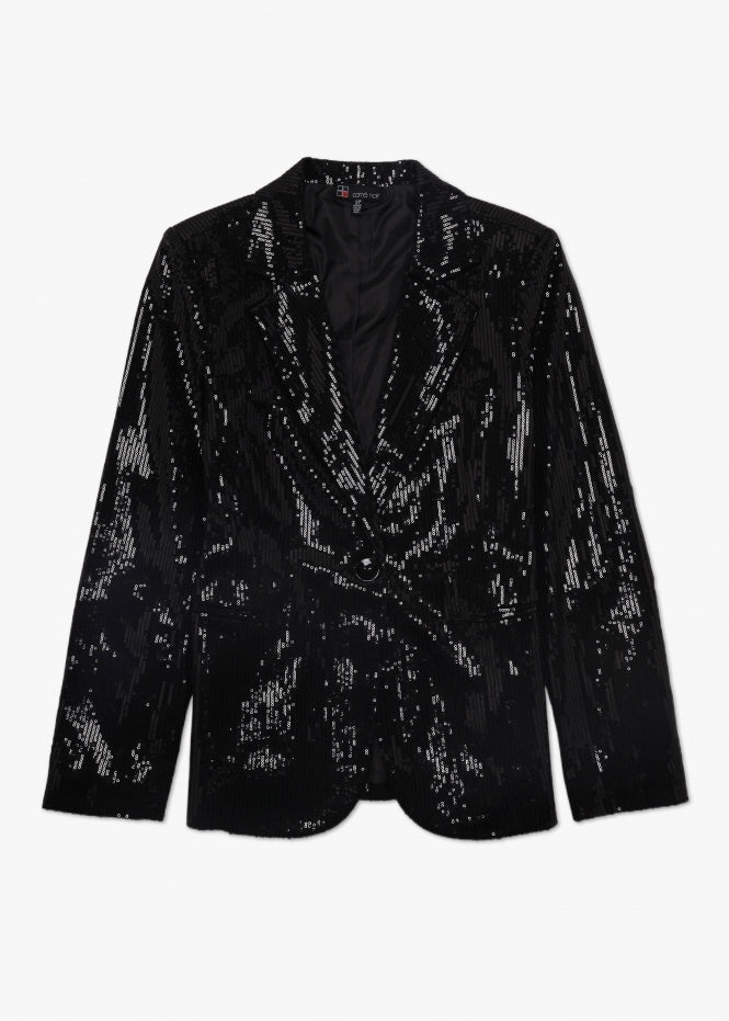 
                  
                    Carre Noir Sequin Blazer -Black
                  
                