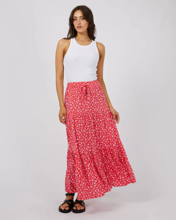 All About Eve Dolly Maxi Skirt - Red