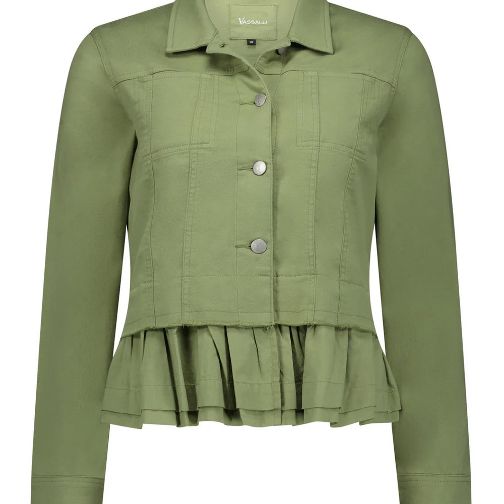 
                  
                    2091 - Jacket with Frill Hem Sage
                  
                