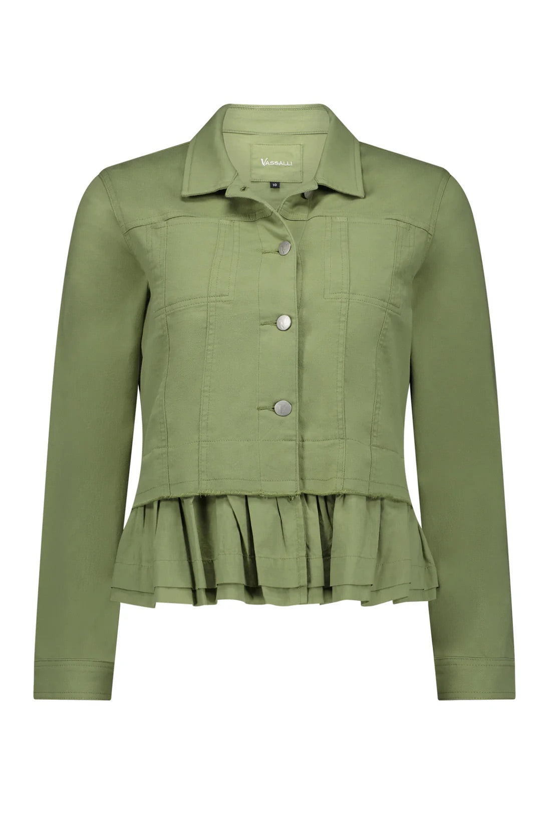 
                  
                    2091 - Jacket with Frill Hem Sage
                  
                