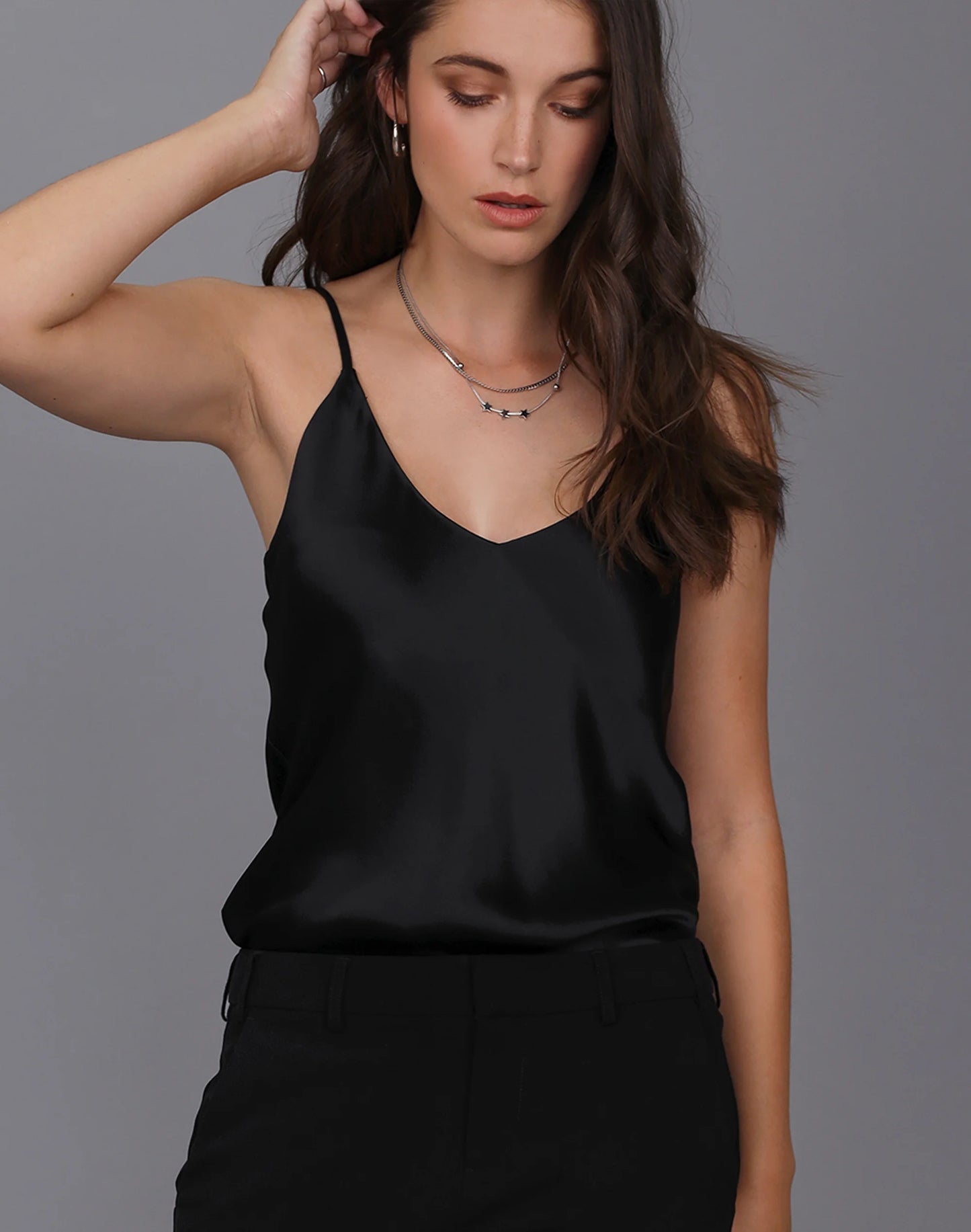 
                  
                    Liquid Satin Cami Black
                  
                