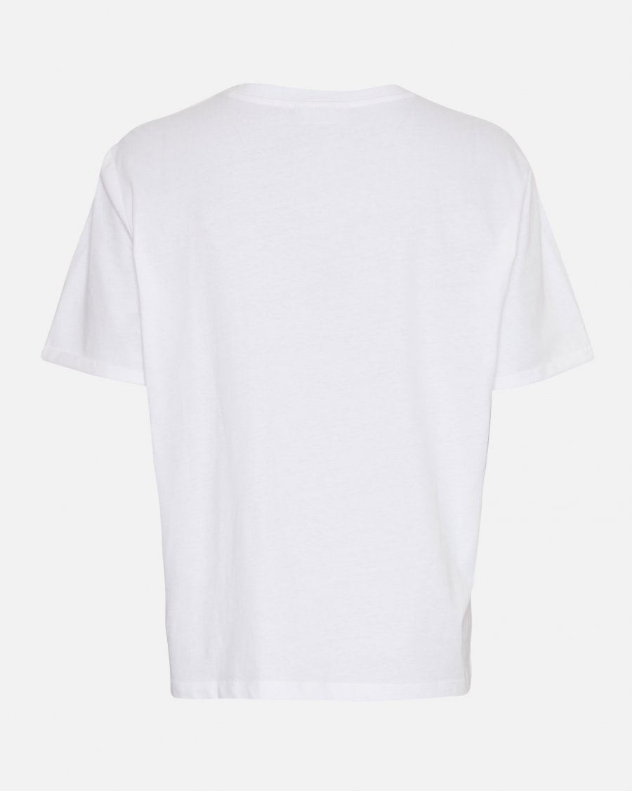 
                  
                    Terina Organic Small Logo Tee - White/Black
                  
                