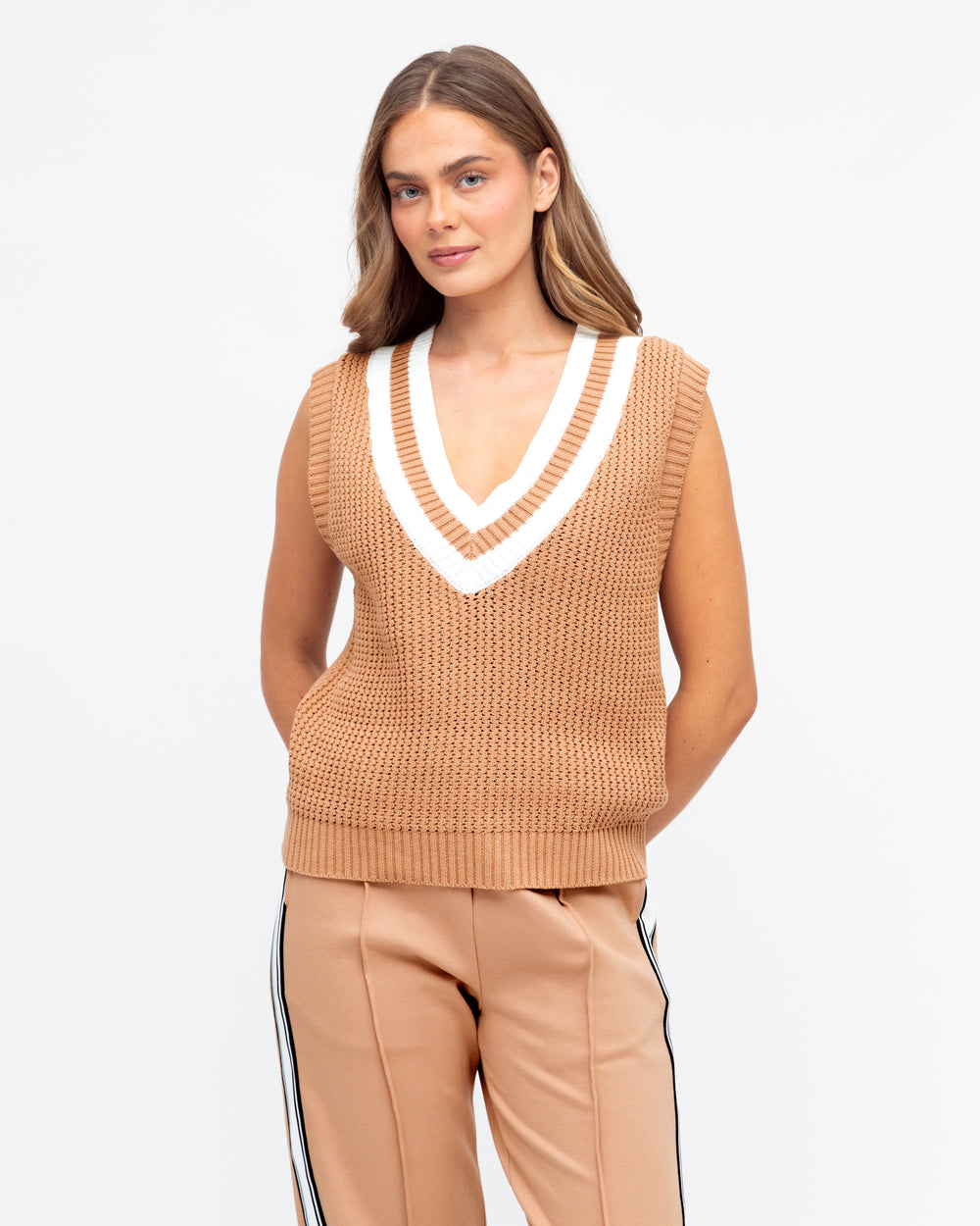 Ebby and I Vest -Beige